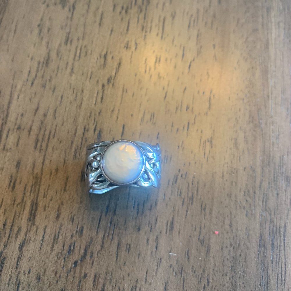 Silpada Coin Pearl RIng